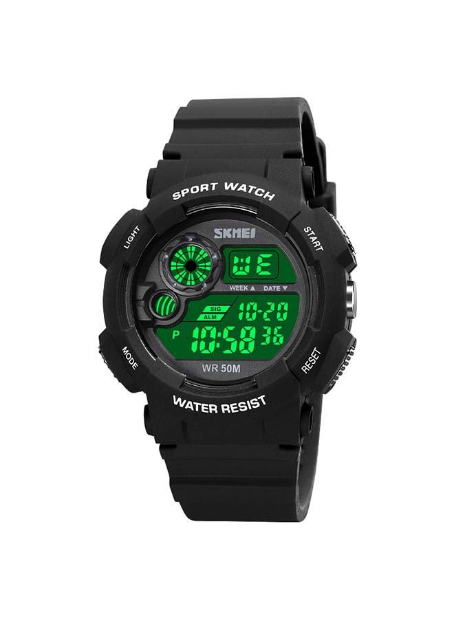 SKMEI Men's 1718 Army Shock Fitness Back light Speed Monitor Digital Watch - Image 1