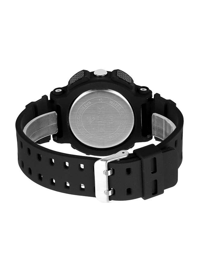 SKMEI Men's 1718 Army Shock Fitness Back light Speed Monitor Digital Watch - Image 2