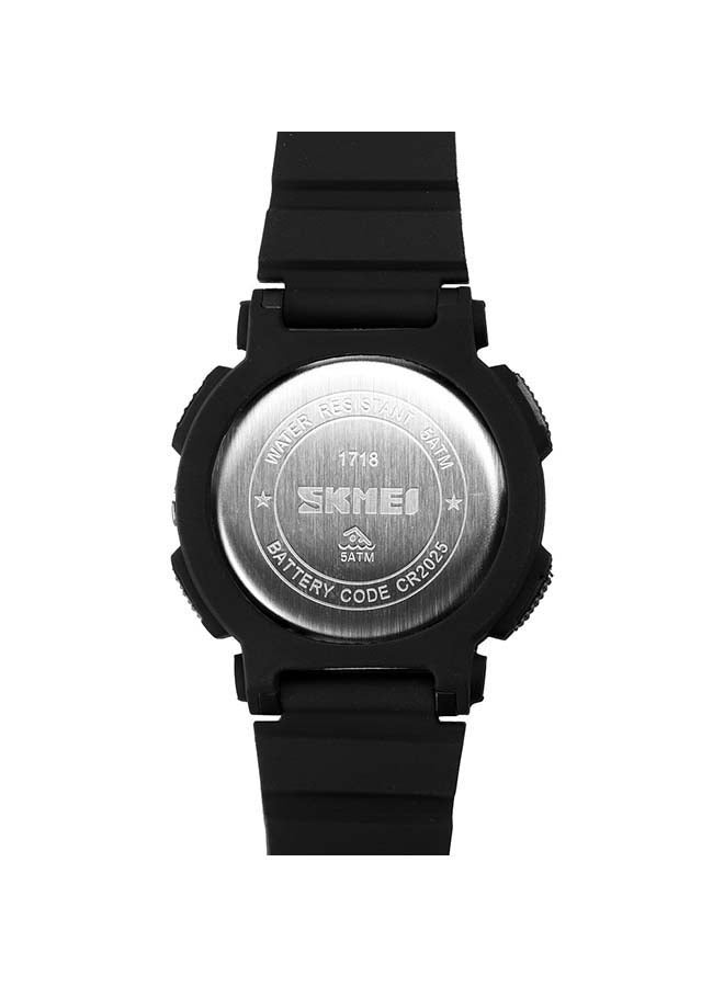 SKMEI Men's 1718 Army Shock Fitness Back light Speed Monitor Digital Watch - Image 5