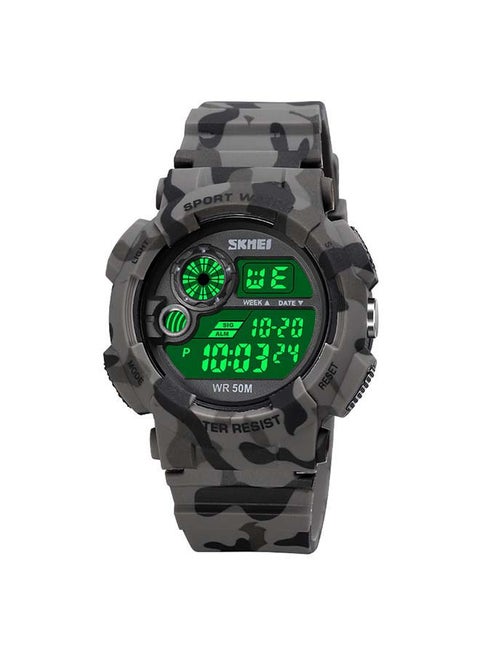Men's 1718 Army Shock Fitness Back light Speed Monitor Digital Watch
