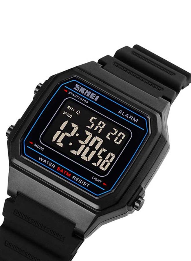 SKMEI Men's 1698 Square Digital Luminous 5 ATM Waterproof Luxury Sport smart Wrist Watch - Image 2