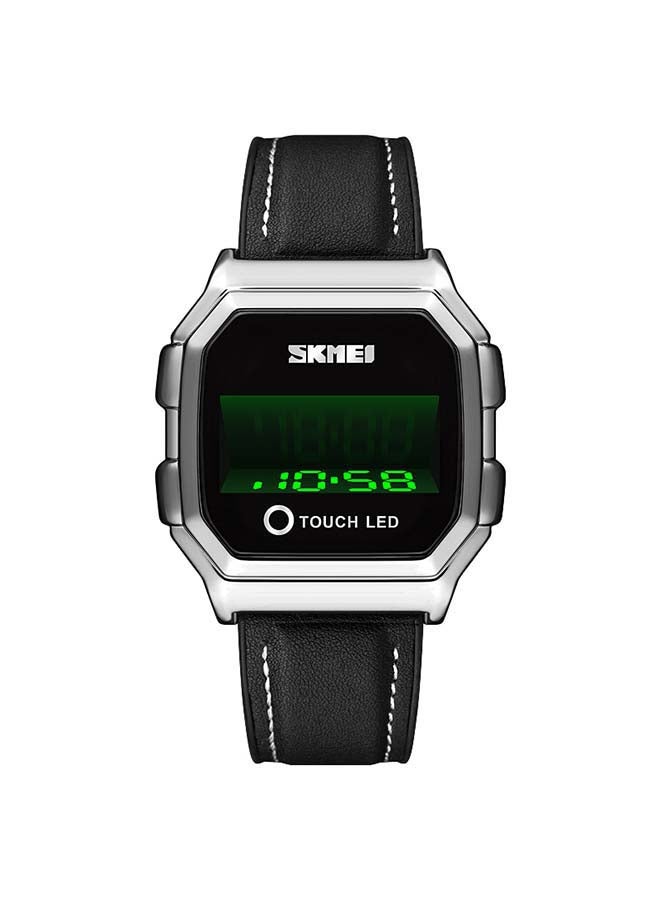 SKMEI Men's 1650 LED Digital Sports Military Touch Screen Waterproof Watch - 42 mm - Black - Image 1