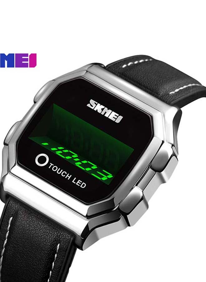 SKMEI Men's 1650 LED Digital Sports Military Touch Screen Waterproof Watch - 42 mm - Black - Image 2