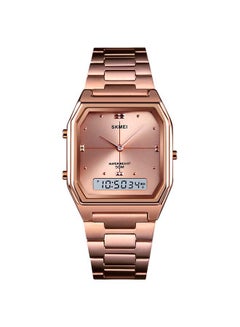 SKMEI Men's 1612 Multifunction Stainless Steel Dual Time Digital Sports Watch  - Image 1