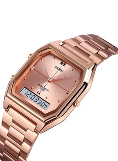 SKMEI Men's 1612 Multifunction Stainless Steel Dual Time Digital Sports Watch  - Image 2