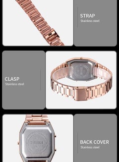 SKMEI Men's 1612 Multifunction Stainless Steel Dual Time Digital Sports Watch  - Image 3