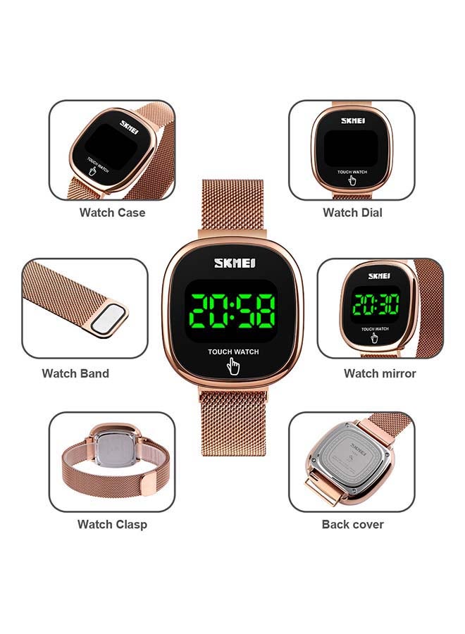 Men's 1589 Sport Square Face Digital Wrist watch Led Backlight Waterproof Watch