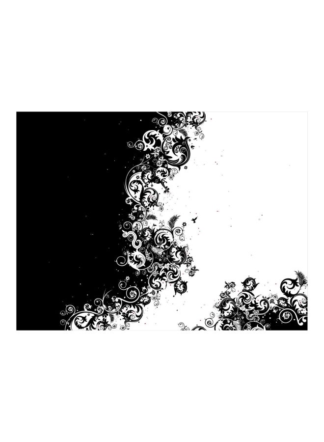 Colour Pattern Vinyl Self Adhesive Wall Sticker Black/White 160x120cm
