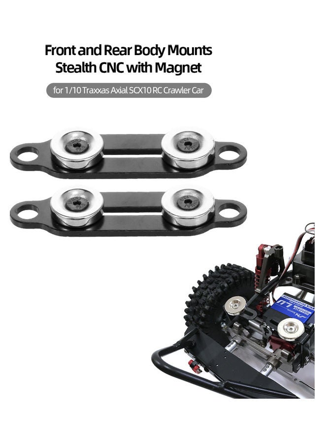 Front And Rear Body Mounts Stealth CNC With Magnet 12 x 3 x 8cm  - Image 1