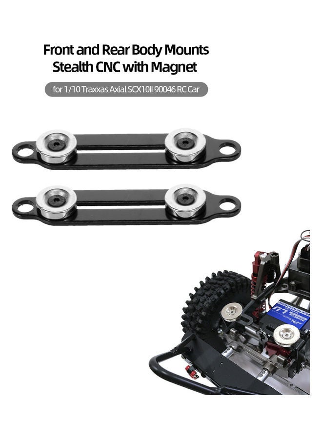 Front And Rear Body Mounts Stealth CNC With Magnet 12 x 3 x 10cm  - Image 1