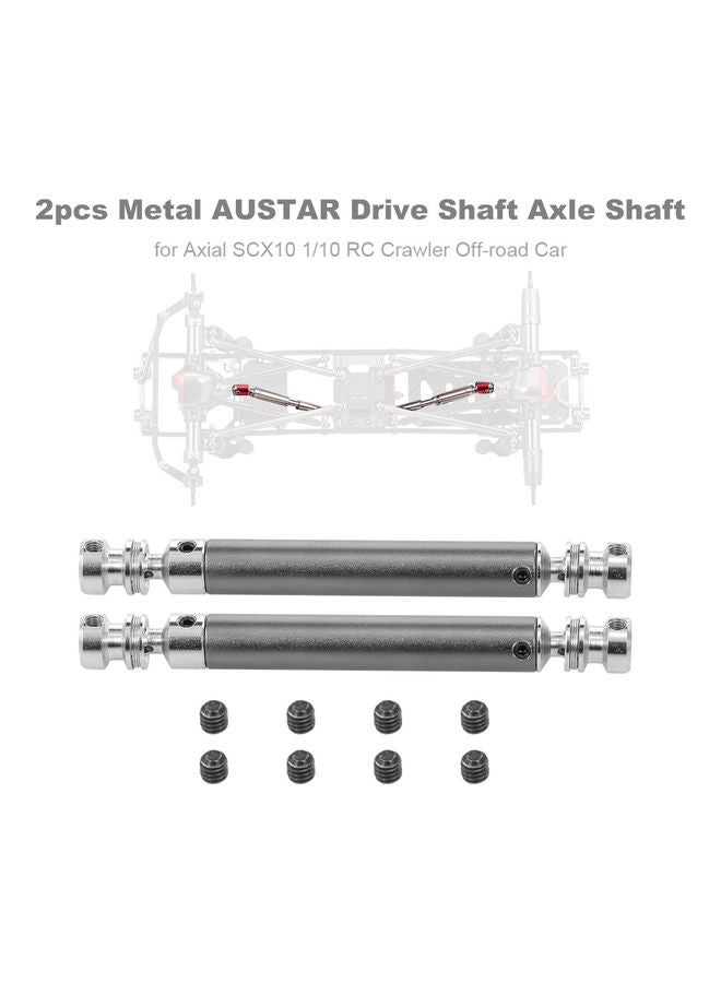 AUSTAR 2-Piece Drive Shaft Axle Metal 13 x 2 x 4cm  - Image 1