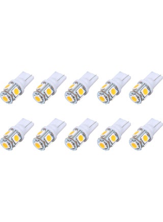 10-Pack 1W 5 LED Car Light Bulb Warm white 10.00 x 1.10 x 8.00centimeter - v1608214345/N43135063A_1