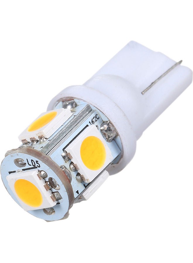 طقم مصابيح LED للسيارة بقدرة 1 وات مكون من 10 قطع أبيض دافئ 10.00 x 1.10 x 8.00Ø³Ù†ØªÙŠÙ…ØªØ±  - Image 2