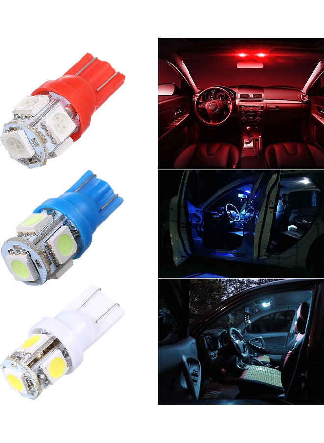 طقم مصابيح LED للسيارة بقدرة 1 وات مكون من 10 قطع أبيض دافئ 10.00 x 1.10 x 8.00Ø³Ù†ØªÙŠÙ…ØªØ±  - Image 4