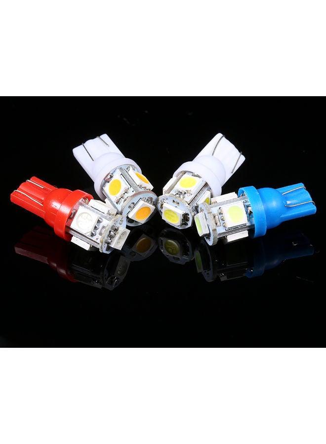 10-Pack 1W 5 LED Car Light Bulb Warm white 10.00 x 1.10 x 8.00centimeter