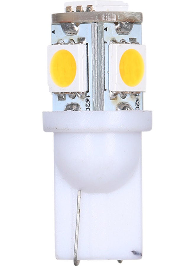 10-Pack 1W 5 LED Car Light Bulb Warm white 10.00 x 1.10 x 8.00centimeter