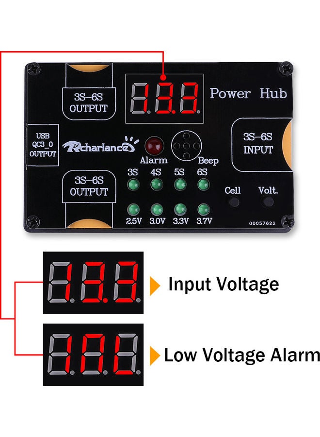 Generic - Lipo Battery Parallel Charging Board 10 x 3 x 7cm - Image 1