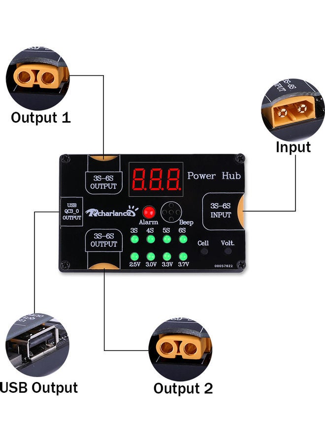 Generic - Lipo Battery Parallel Charging Board 10 x 3 x 7cm - Image 1