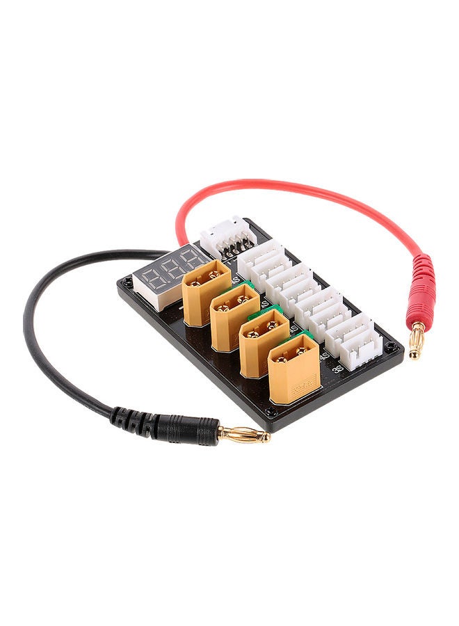 3-4S XT60 Plug Parallel Charging Board with Voltage Display 12.5 x 3 x 9cm  - Image 2