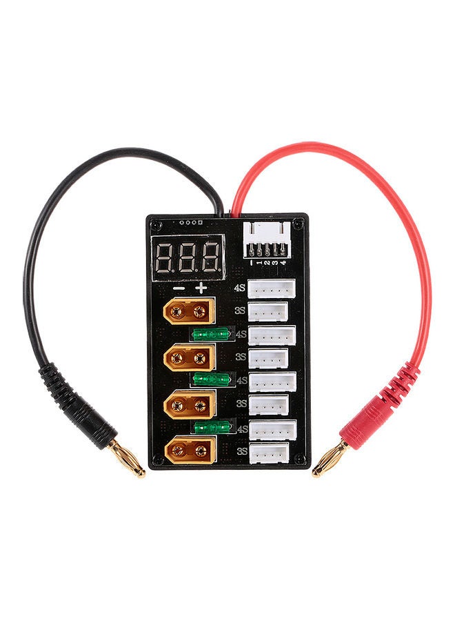 3-4S XT60 Plug Parallel Charging Board with Voltage Display 12.5 x 3 x 9cm  - Image 3