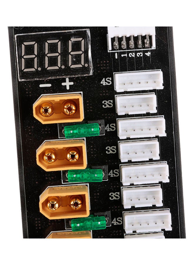 3-4S XT60 Plug Parallel Charging Board with Voltage Display 12.5 x 3 x 9cm  - Image 5