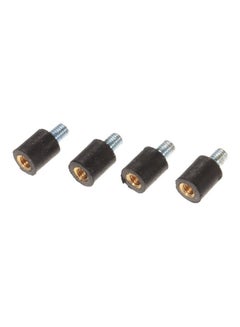 4-Piece Rubber Shock Absorber 4x2x2.5cm