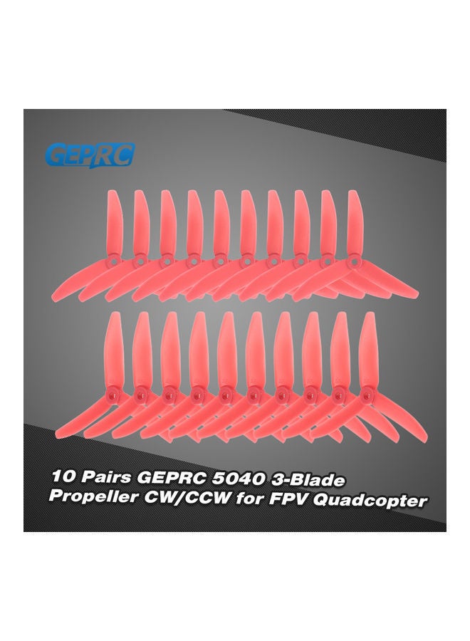 10 Pairs 5040 5in 3-Blade Propeller 14x7x13cm
