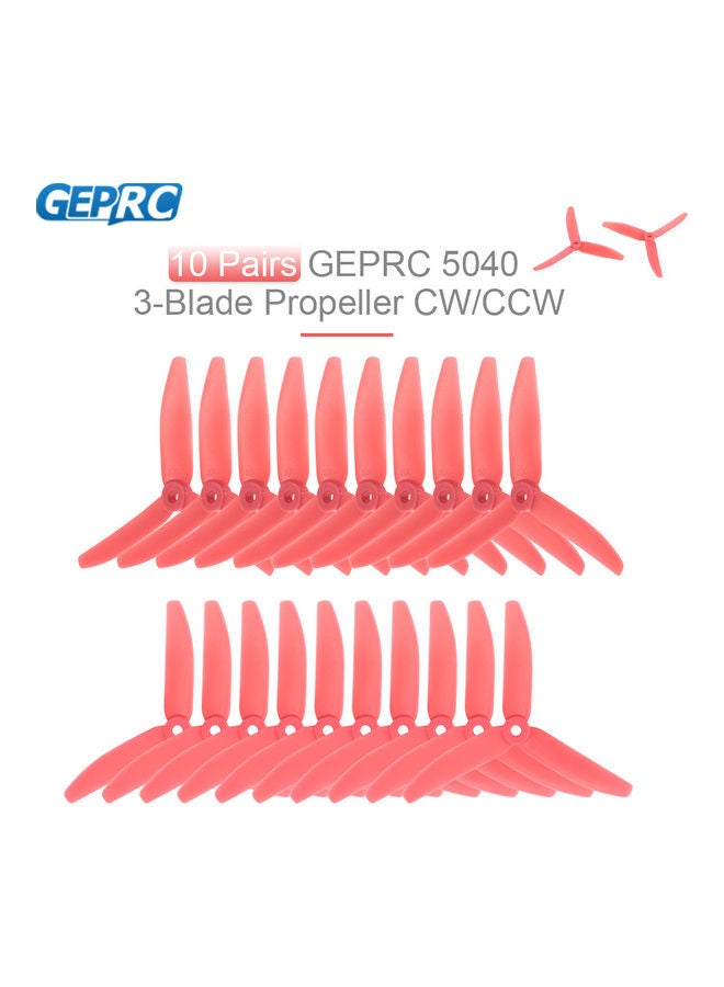 GEPRC 10 Pairs 5040 5in 3-Blade Propeller 14x7x13cm  - Image 2