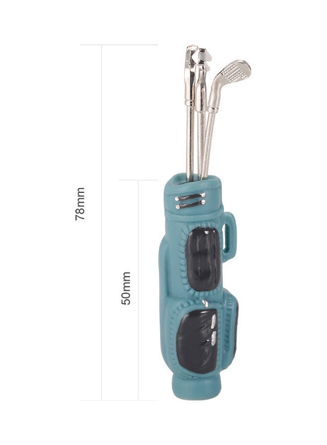 Simulation Mini Golf Bag With 3 Clubs Kit 9.5x1.5x3cm  - Image 3