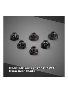 ZD Racing 6-Piece Metal Pinion Motor Gear for 1/10 RC Buggy Car Monster Truck 8.5x2x4cm  - Image 1