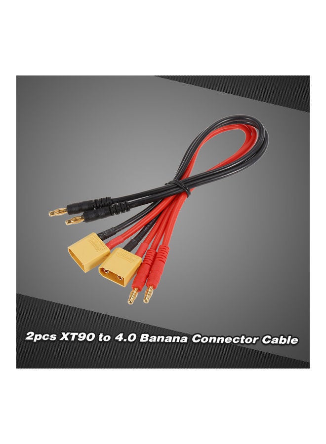2-Piece Male Banana Connector Ultra Adapter Wire Harness Charging Cable For RC Car Helicopter 12x2x9cm  - Image 3
