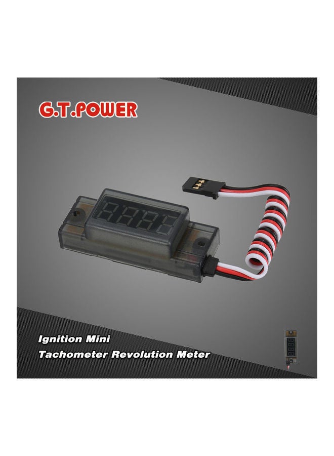 Generic - Ignition Mini Tachometer Revolution Meter 9 x 3 x 6.5cm - Image 1