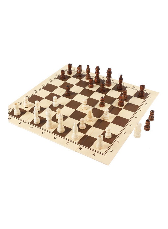 شطرنج خشبي قابل للطي - Image 3