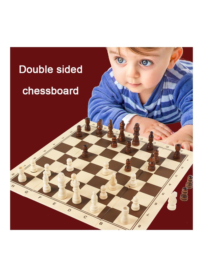 شطرنج خشبي قابل للطي - Image 4