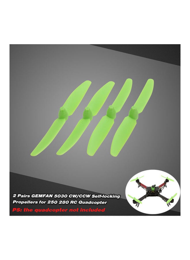 2-Pair Gemfan 5030 CW/CCW Self-locking Propeller For RC Car 13 x 1.8 x 6cm  - Image 4