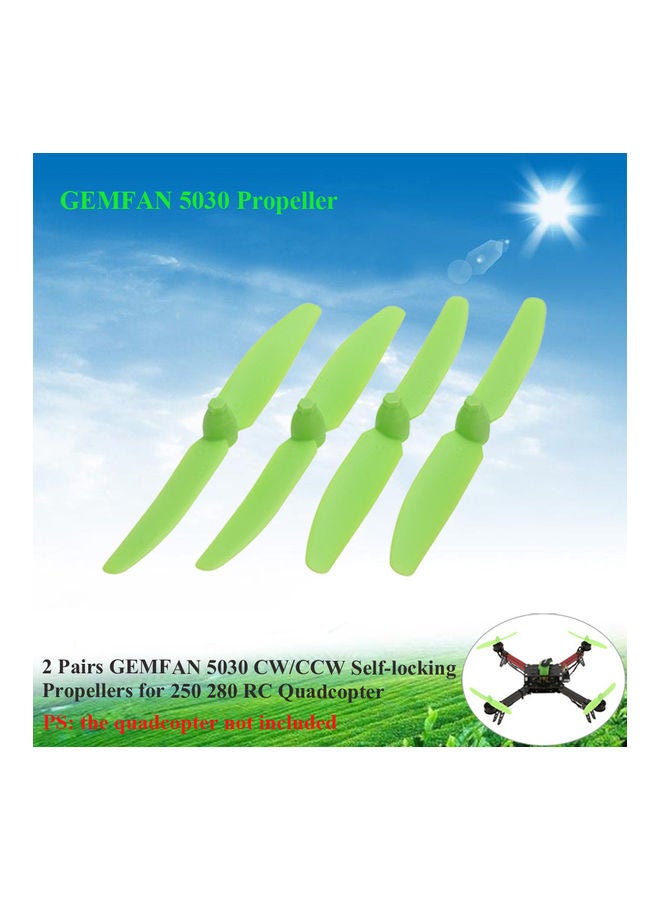 2-Pair Gemfan 5030 CW/CCW Self-locking Propeller For RC Car 13 x 1.8 x 6cm  - Image 5