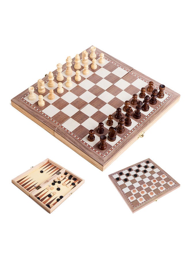 3-In-1 Multi-Functional Wooden Chess - Image 1