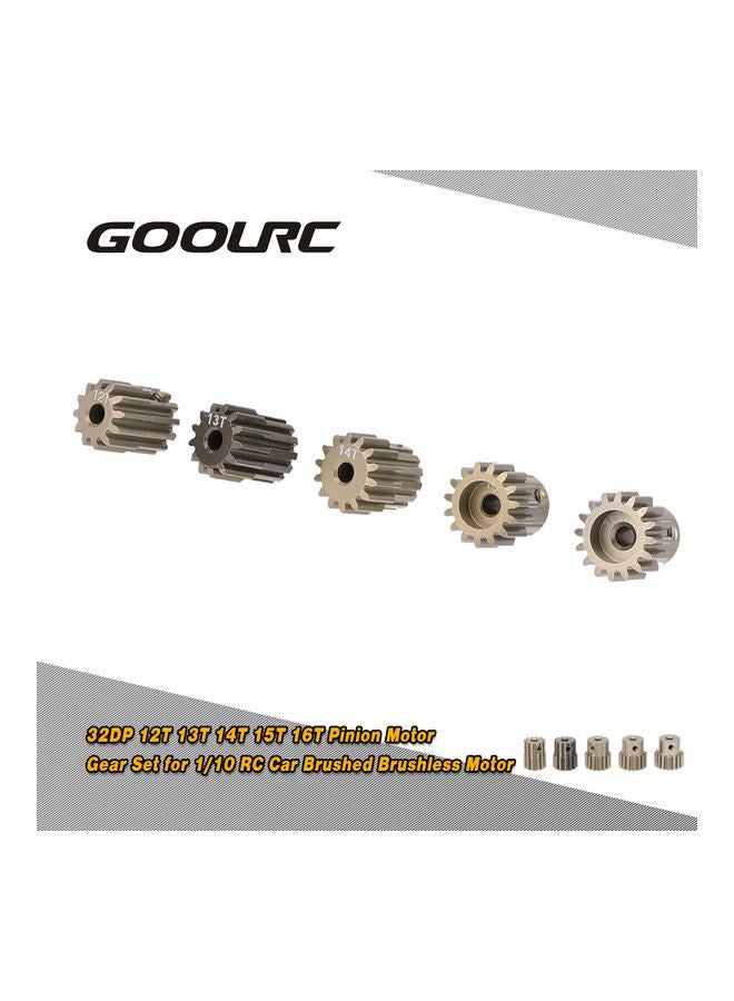 GoolRC 5-Piece Pinion Motor Gear Set for 1/10 RC Car  - Image 1