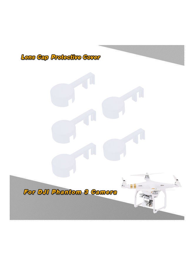 5-Piece Lens Cap Protective Cover for DJI Phantom 3 Camera 10 x 8 x 9cm  - Image 2