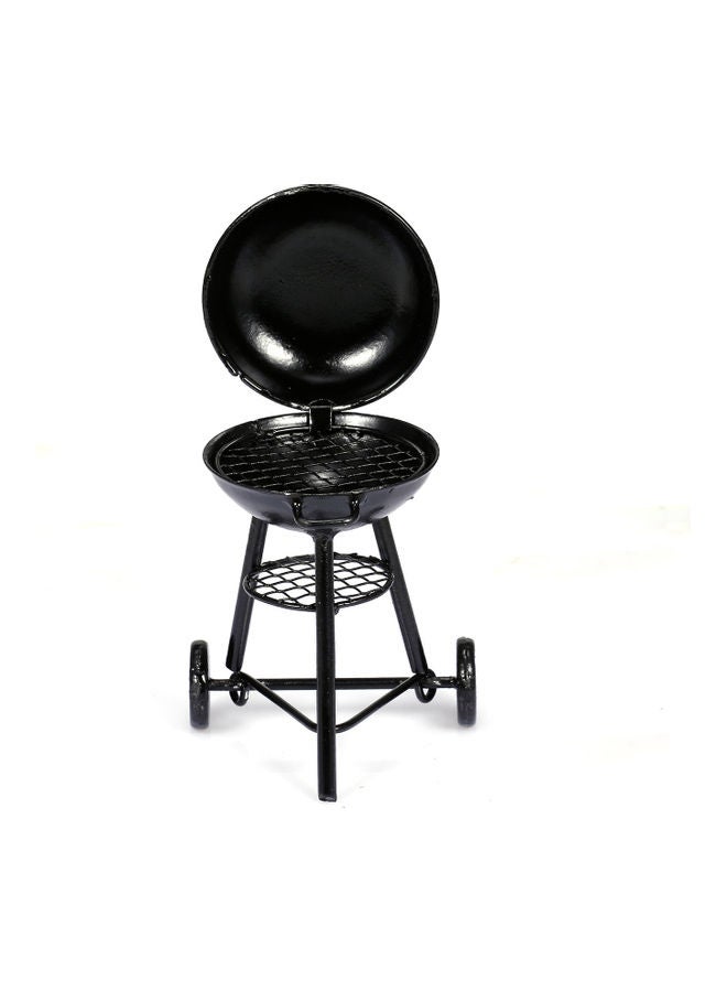 Generic - Simulated Cook Decoration Metal Round Braizer with Grill for Traxxas HSP Redcat Rc4wd Tamiya SCX10 RC Crawler 8.5 x 6.5 x 8.5cm - Image 1
