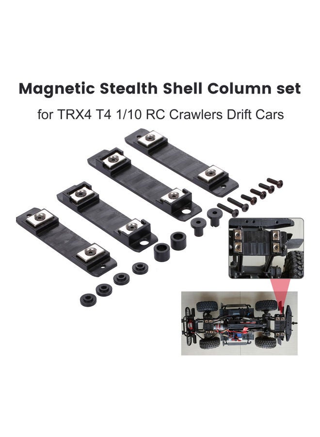 TRX4 T4 1/10 RC Crawlers Drift Cars High Quality Magnetic Stealth Car Shell Column Body Post Mount 11 x 2 x 6cm  - Image 1