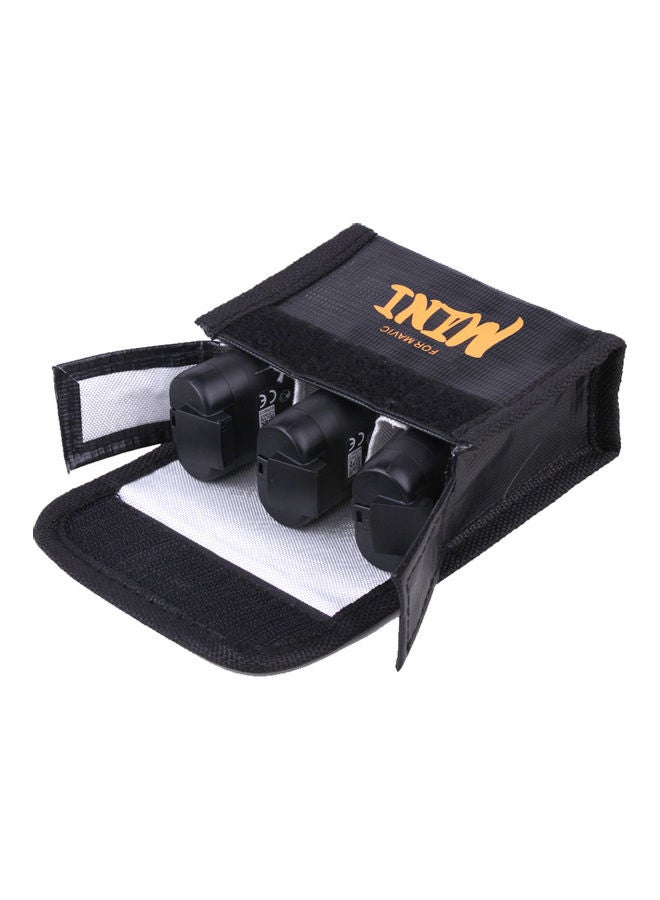 Outdoor Portable LiPo Explosion-proof Safety Storage Bag Compatible with 3PCS DJI Mavic Mini Drone Quadcopter Battery 11.6 x 1.6 x 9.1cm  - Image 1