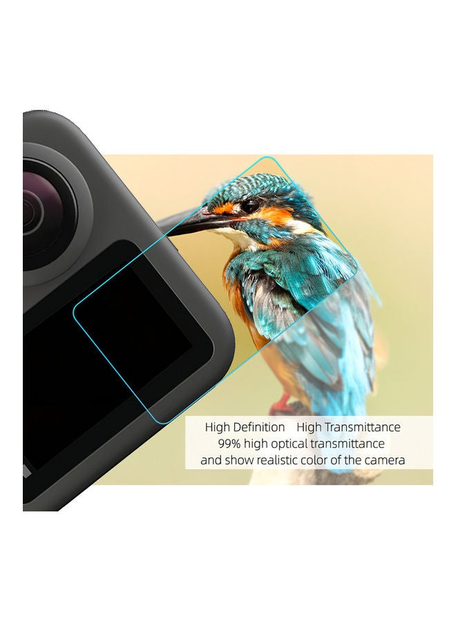 3 Packs HD Tempered Glass Film Set for GoPro Max Lens Screen Protector Dust-proof Protective Sports Action Video Camera 9.7 x 1.6 x 6.5cm  - Image 4