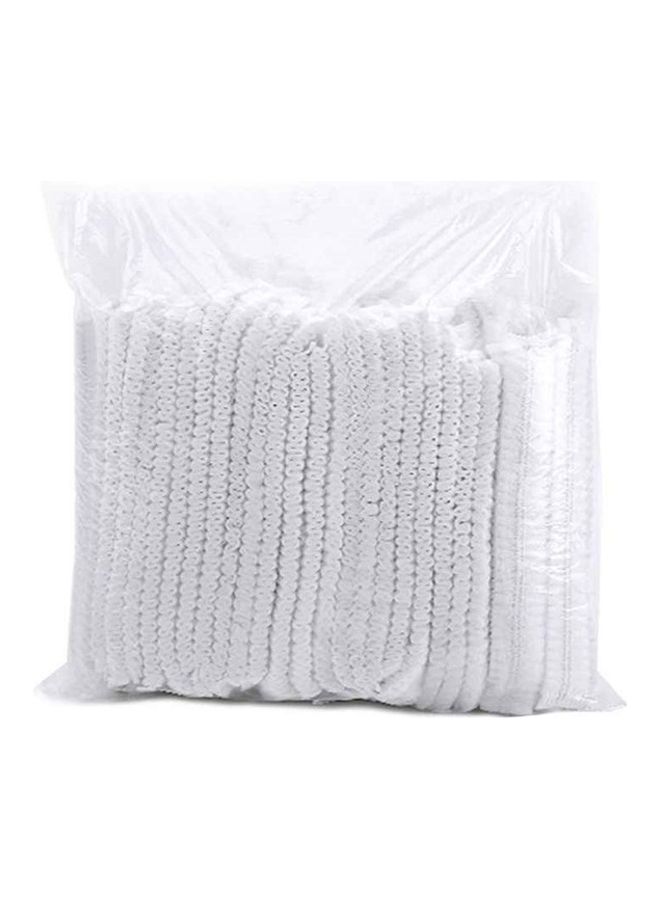 100 Piece High Quality Disposable Bouffant Caps White - Image 4
