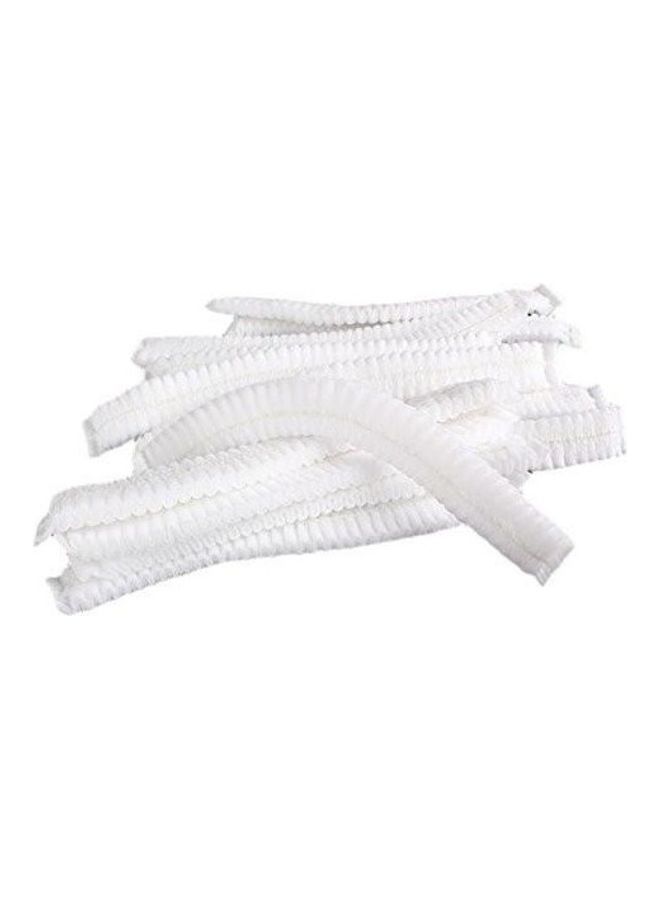 100 Piece High Quality Disposable Bouffant Caps White - Image 5