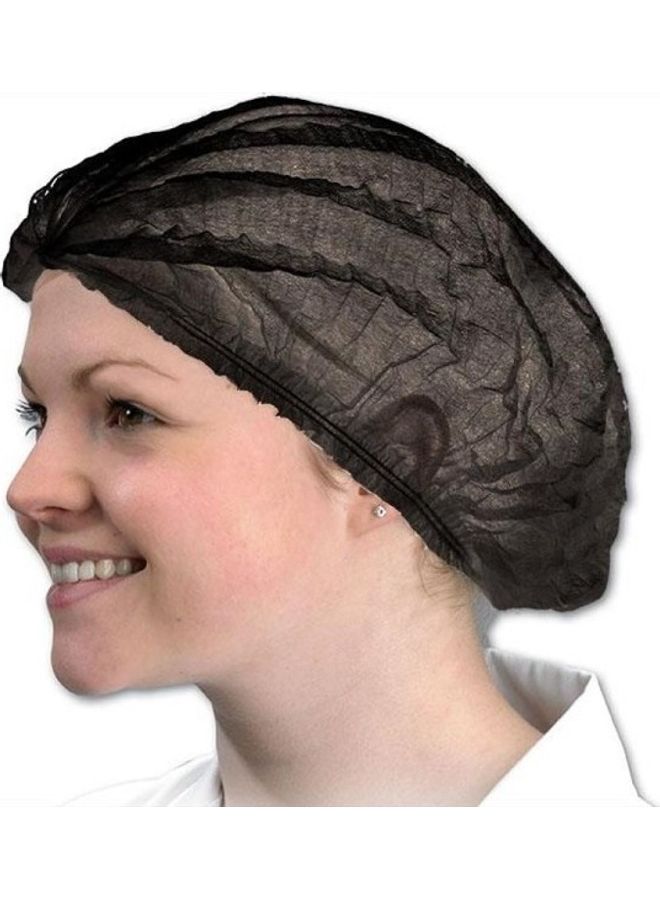 200 Piece High Quality Disposable Bouffant Caps Black - Image 1