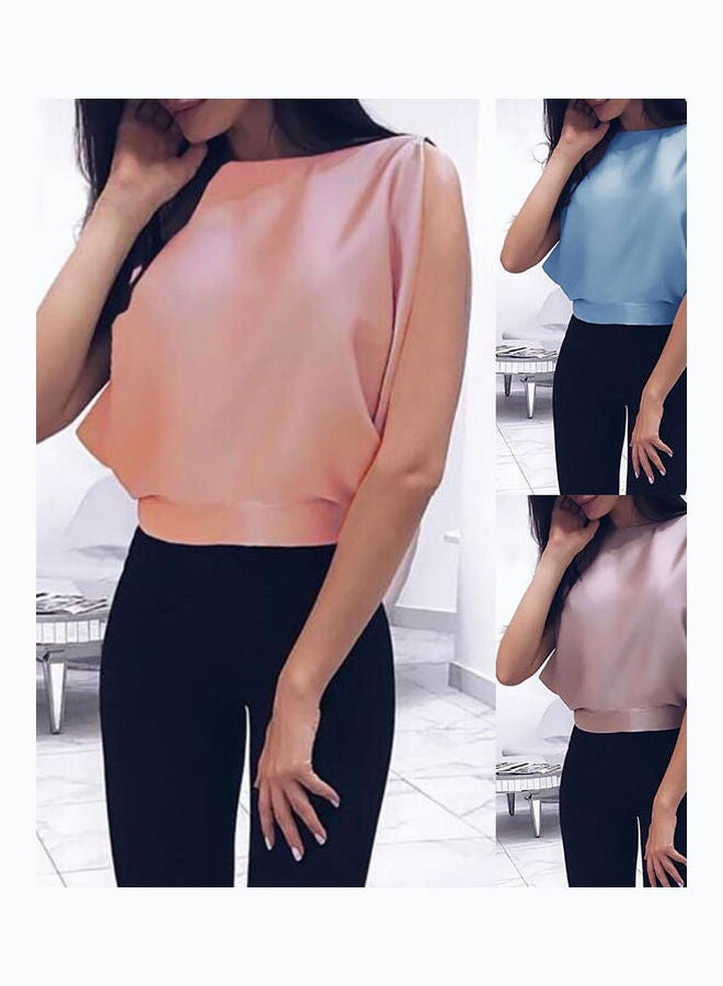 Backless Bowknot Loose Sleeveless Top Purple Grey