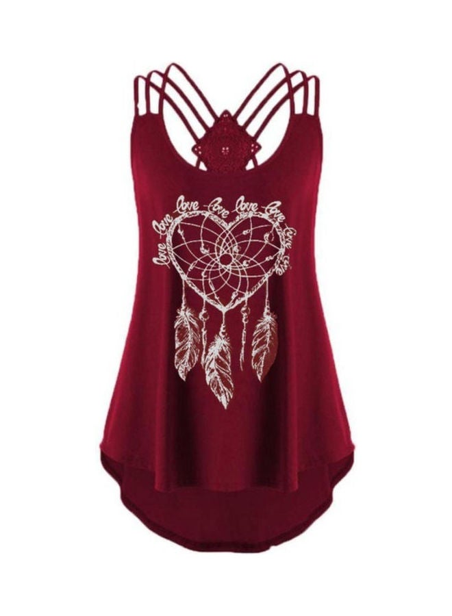 Generic - Summer Casual Tank Top Wine Red - Image 1