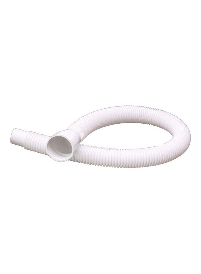 Plastic Flexible Hose Pipe For Drainage White 60cm