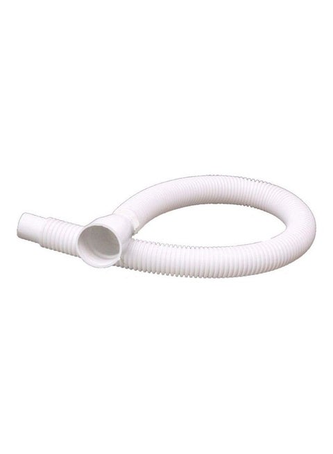 Plastic Flexible Hose Pipe For Drainage White 50cm
